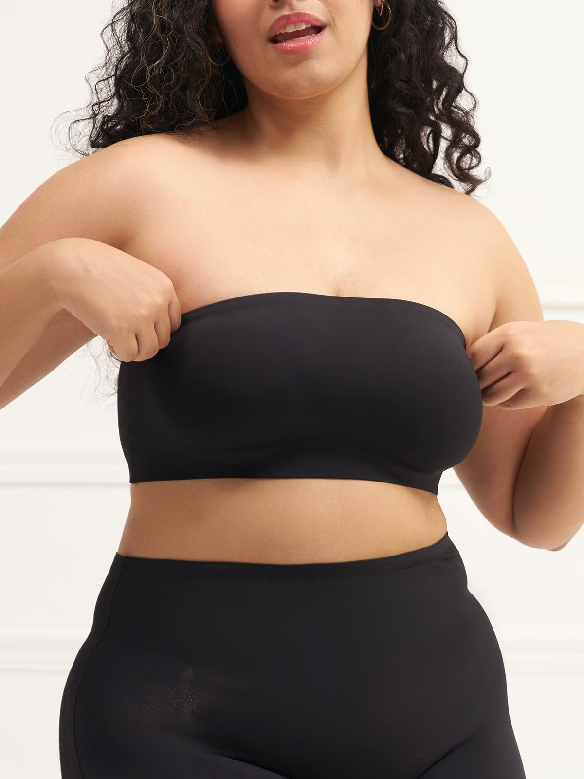 Bandeau - No Slip Non-Padded Wireless Seamless Tube Bra.