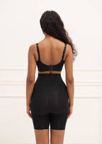 High Waist Tummy Tucker Shorts - Black