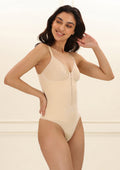 Front Zip Thong Bodysuit Bodysuit UNDERNEAT