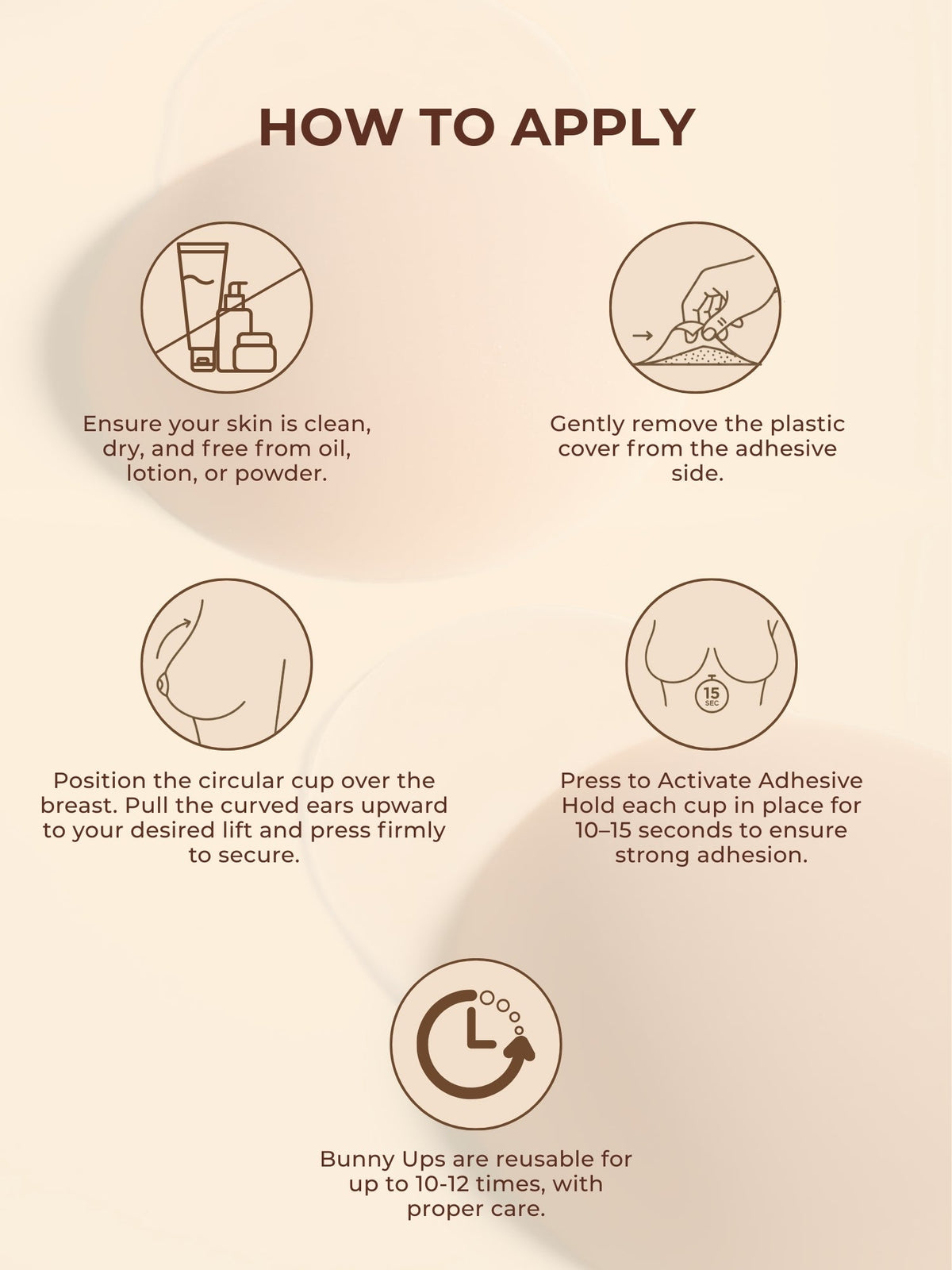 Reusable Lift Nipple Cover – AirLock Adhesive Technology, Extended Lifting Tabs, Seamless & Invisible