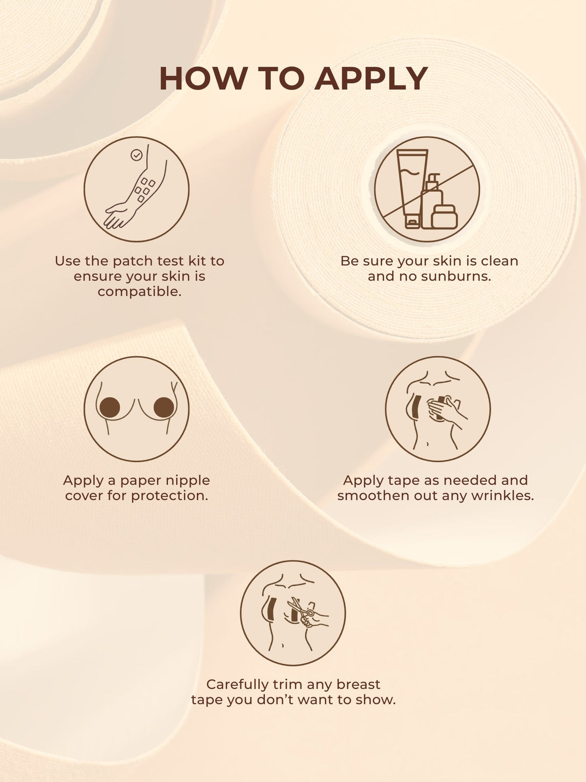 Body Tape for Women for a Natural Lift and Support