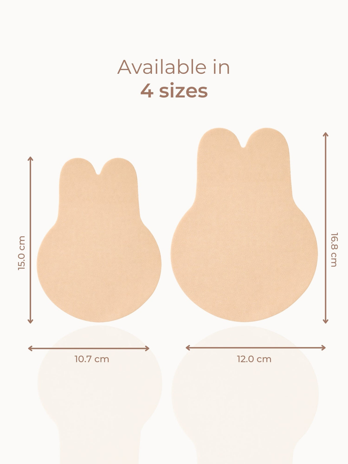 Reusable Bunny Lift Covers – Anti Sweat, Medical-Grade Adhesive, Discreet Bust Lift & Shaping - Pack of 3