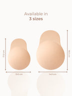Reusable Lift Nipple Cover – AirLock Adhesive Technology, Extended Lifting Tabs, Seamless & Invisible