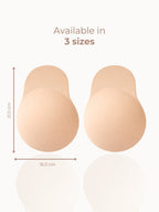 Reusable Lift Nipple Cover – AirLock Adhesive Technology, Extended Lifting Tabs, Seamless & Invisible