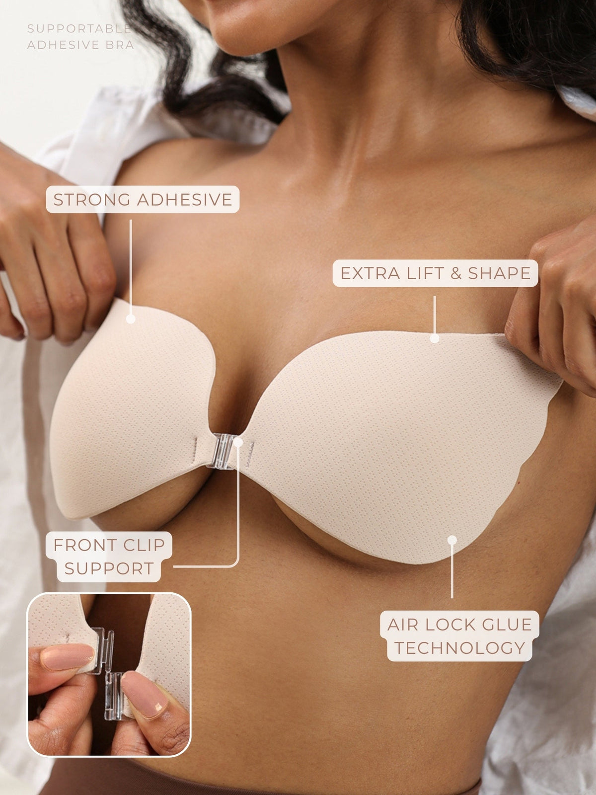 Supportable Adhesive Bra