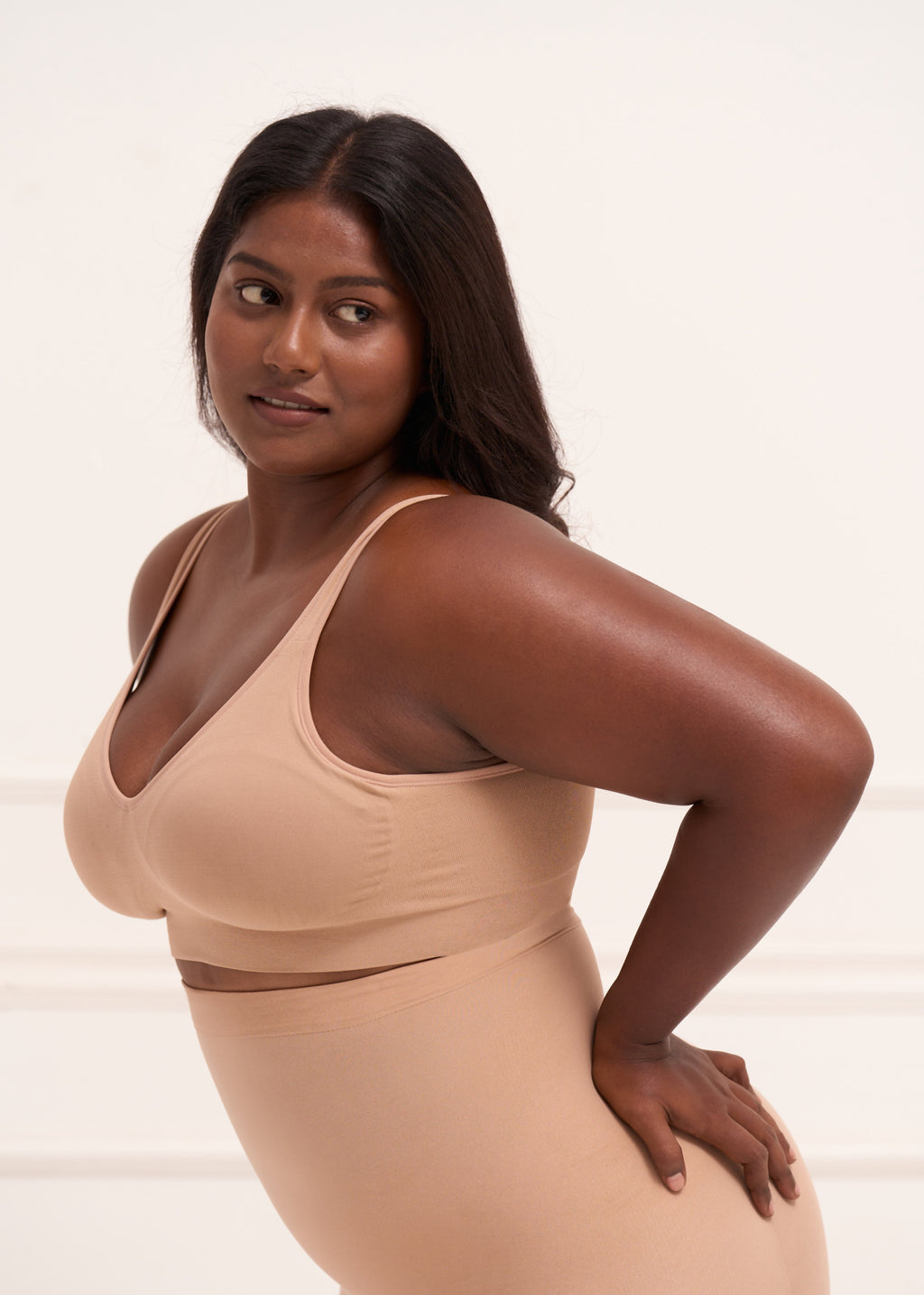 Padded All Day Bra - Lightly Padded Wireless T Shirt Bra with Full Coverage