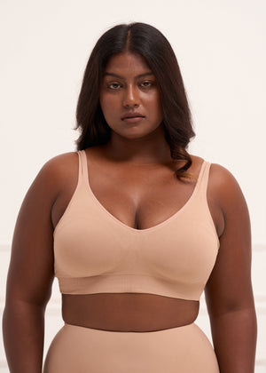 Padded All Day Bra - Lightly Padded Wireless T Shirt Bra with Full Coverage