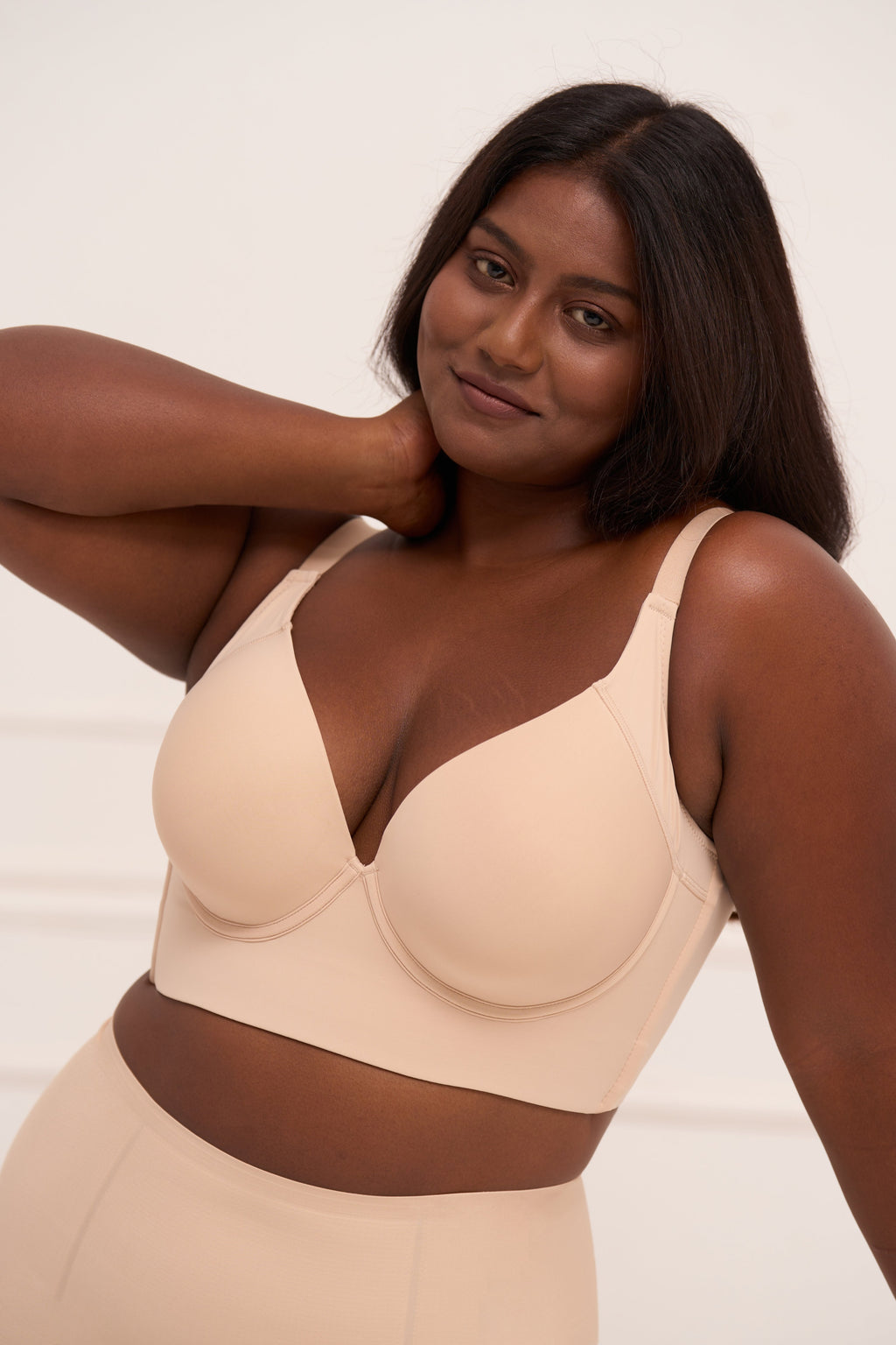 Underwire Push Up Bra - Padded Full Back Coverage Bra with 7-Hook Closure