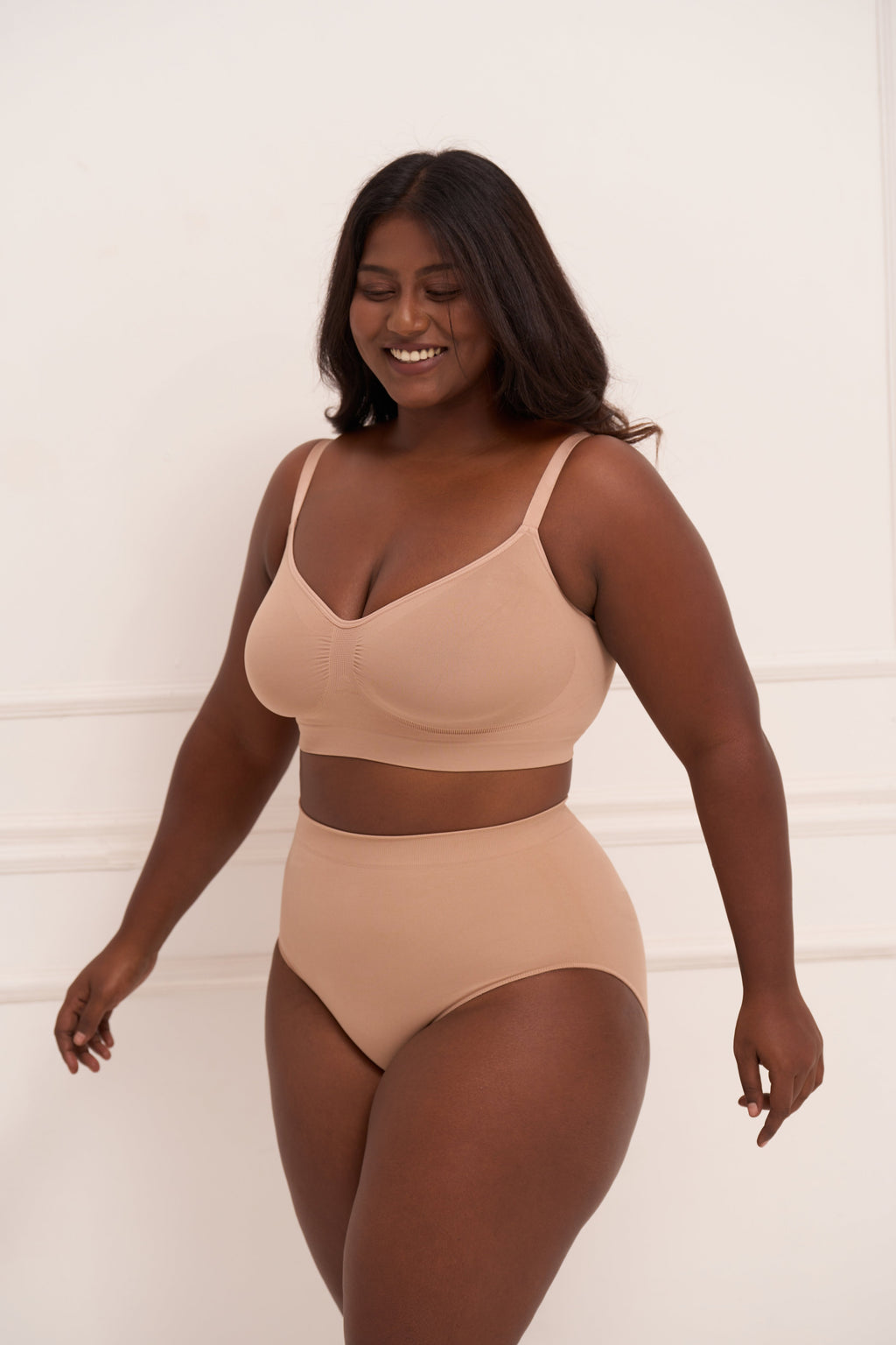Wireless Shaping Bra - Seamless Non-Padded Wireless T Shirt Bra with Full Coverage