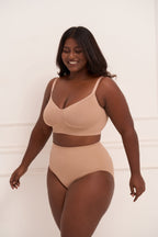 Wireless Shaping Bra - Seamless Non-Padded Wireless T Shirt Bra with Full Coverage