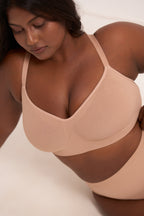 Wireless Shaping Bra - Seamless Non-Padded Wireless T Shirt Bra with Full Coverage