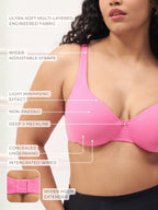 Minimizer Bra for Heavy Bust - Wired Non-Padded Full Coverage Bra