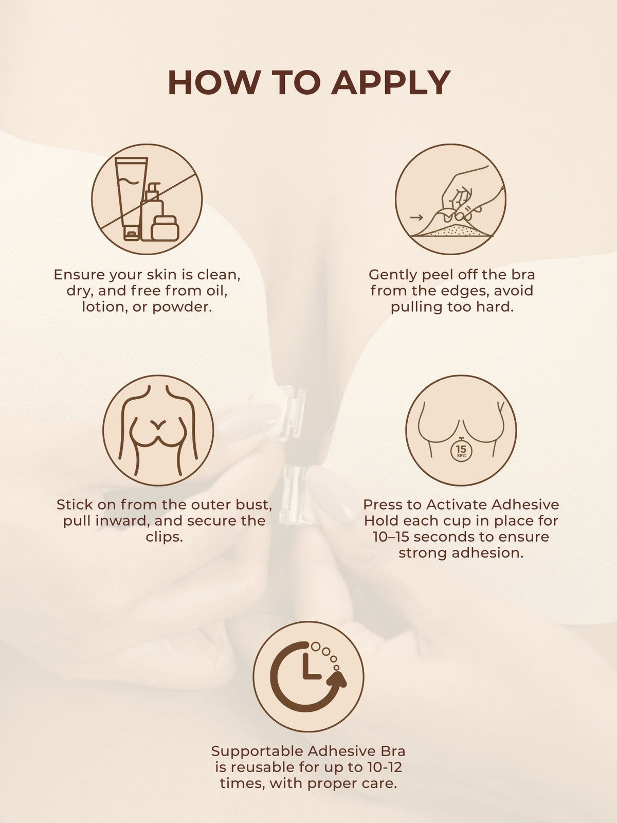 Supportable Adhesive Bra