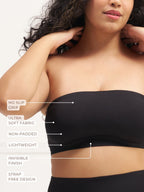 Bandeau - No Slip Non-Padded Wireless Seamless Tube Bra