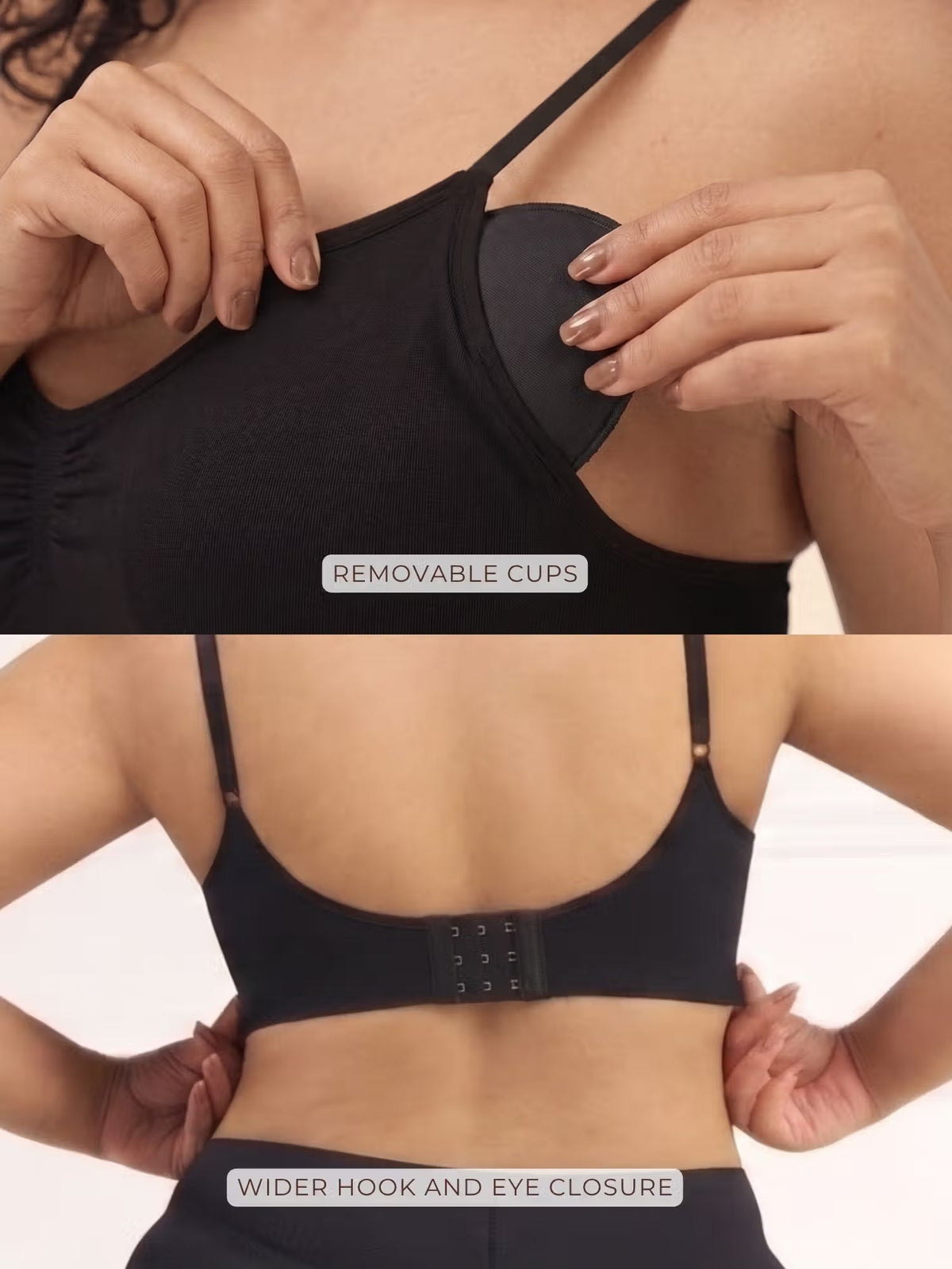 All Day Push Up Bra - Lightly Padded Full Coverage Wireless Bra with Adjustable Straps
