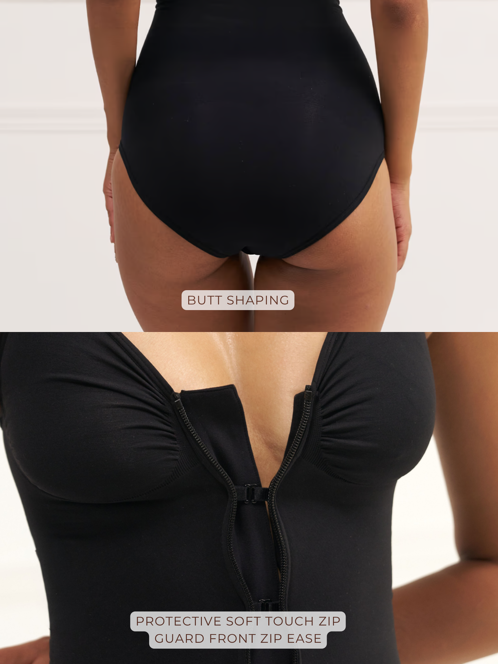 Front Zip Brief Bodysuit